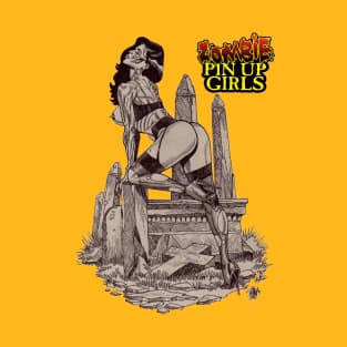 Zombie Pinup Divas : Grave Girl T-Shirt