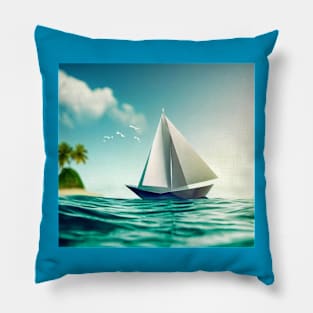 Paper boat Pillow