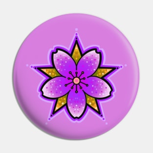 cherry blossom purple Pin