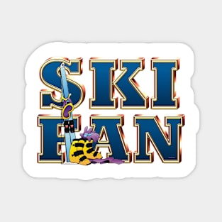 Ski Fan Magnet