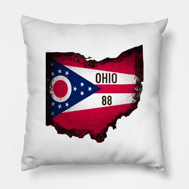 Ohio 88 Logo Pillow by SwagMeTC