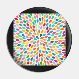 Colourful Abstract Pattern Pin