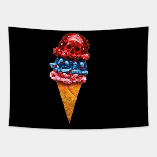 Skull Ice Cream Tapestry