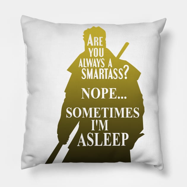 24/7 Smartass Pillow by DoctorBadguy