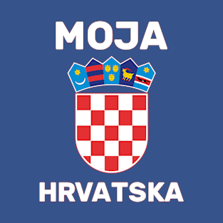 Moja Hrvatska White Letters T-Shirt