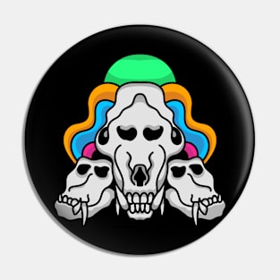 skull rainbows Pin