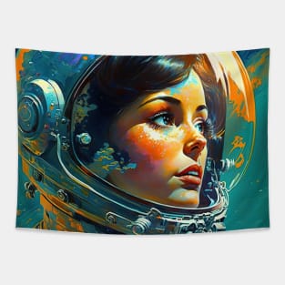 We Are Floating In Space - 10 - Sci-Fi Inspired Retro Artwork Tapestry