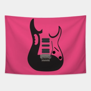 Black Guitar Tapestry