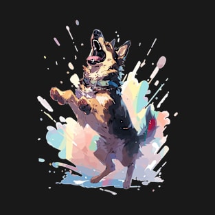 Dancer Dog German Shepherd Funny Dancing Dog T-Shirt