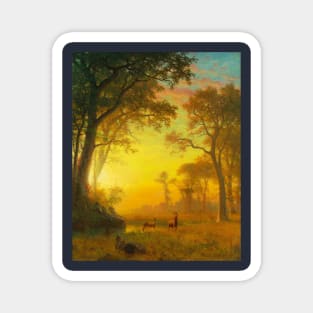 Albert Bierstadt Light in the Forest Magnet