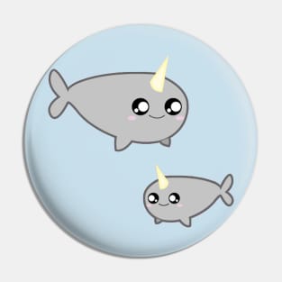 Chibi Narwhals Pin