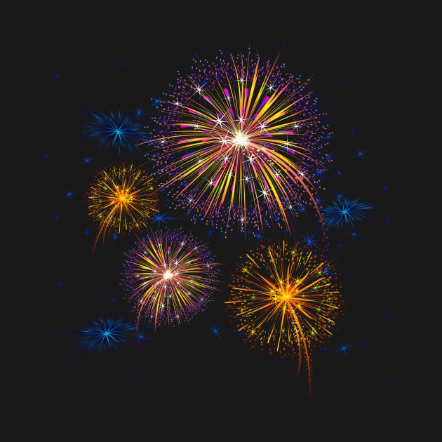 Colorful Fireworks by shapeUP