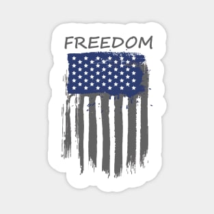 Freedom Painted American Flag Magnet