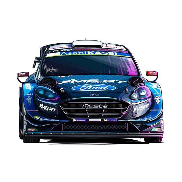 Ford Fiesta WRC Artwork by Mario Ramos Rally Art