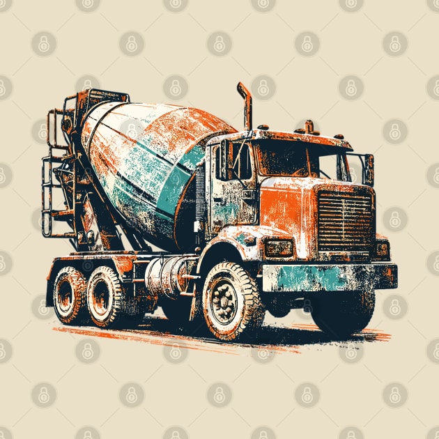 Concrete Mixer Truck by Vehicles-Art