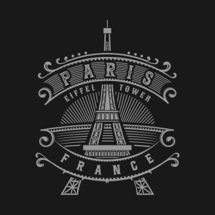 Paris France Eiffel Tower Vintage T-Shirt