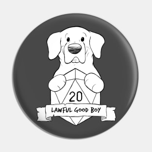 Lawful Good Boy Pin