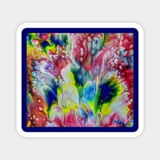 Abstract in Primary Colors Magnet