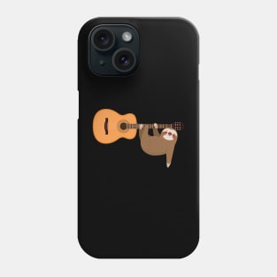 Funny Sloth Playing Classic Guitar Guitarist Music Lover Phone Case