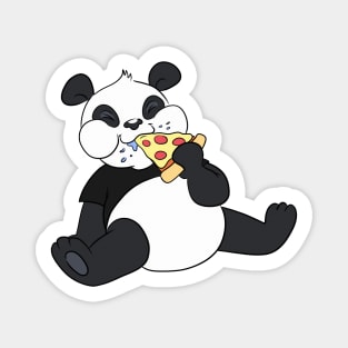 Funny Panda eat pizza Magnet