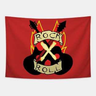 Rock X Roll Crop Top Tapestry
