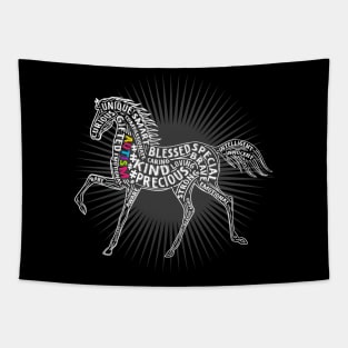 autism awareness horse Tapestry