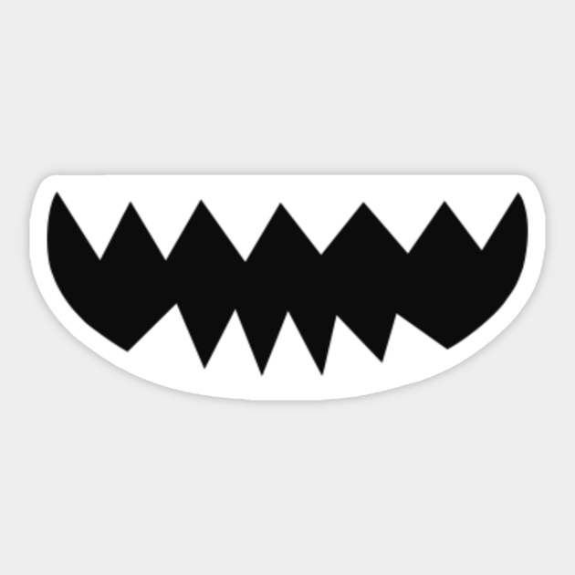 Roblox Pumpkin Shadow Face Pumpkin Sticker Teepublic - scary roblox face decal