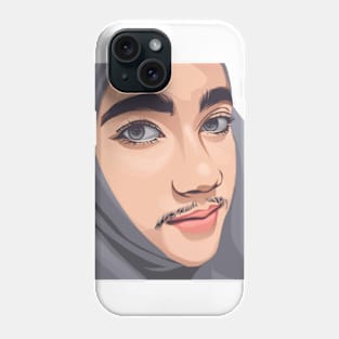 beauty and mustache Phone Case