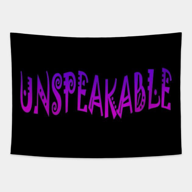 Unspoken or Unspeakable words Tapestry by Nicole's Nifty Shop