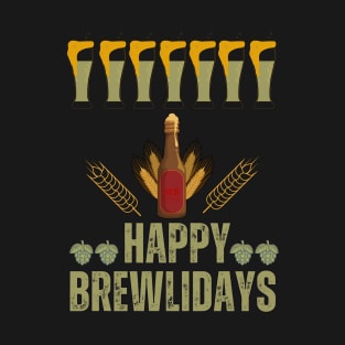 Happy Brewlidays- Funny Beer T-Shirt