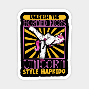 Unicorn does Hapkido Magnet