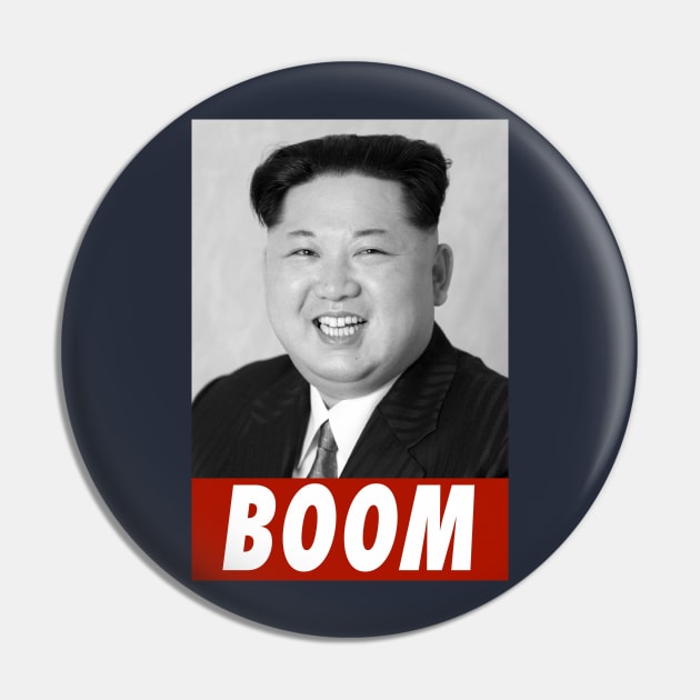 Kim Jong Un - Boom Pin by agedesign