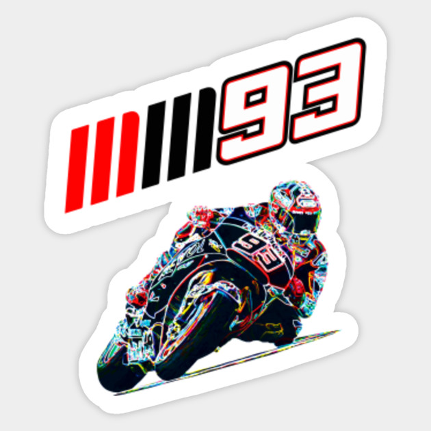Marc Marquez W Logo Marc Marquez Sticker Teepublic