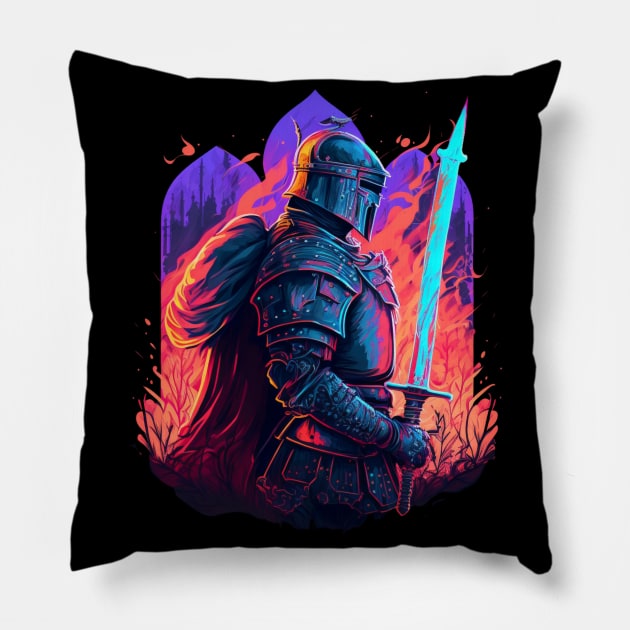 V6 Templar Knight Pillow by DreamMeArt