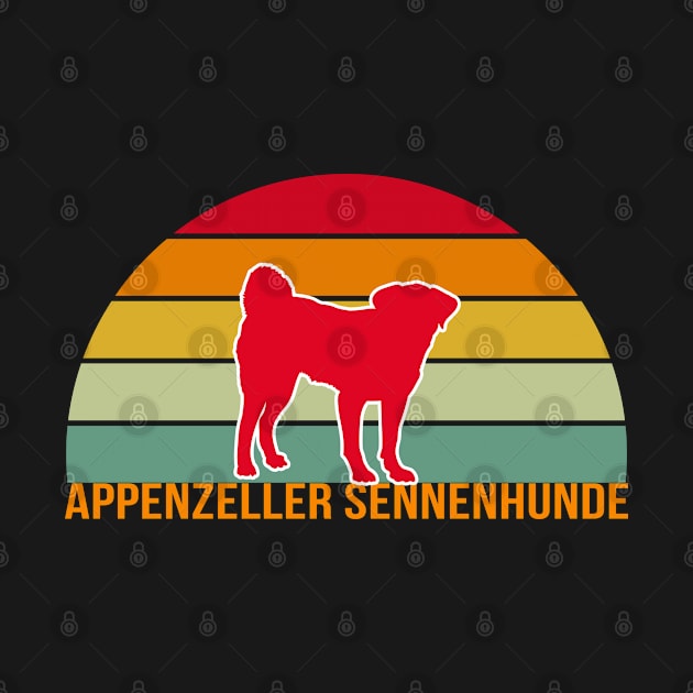 Appenzeller Sennenhunde Vintage Silhouette by seifou252017