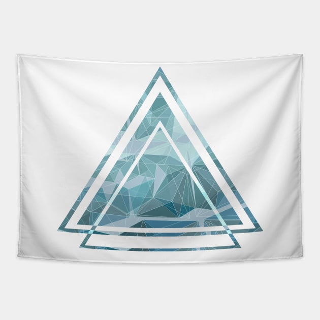 Geometric Triangle art minimalist Tapestry by carolsalazar