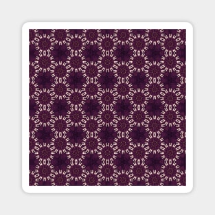 Holiday Christmas Burgundy Daisy Floral Magnet