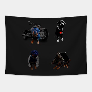 Rottweiler sticker pack Tapestry