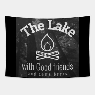 The Lake with good friends and some beers Tapestry