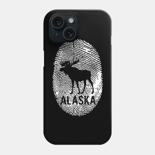 Alaska Moose Fingerprint Phone Case