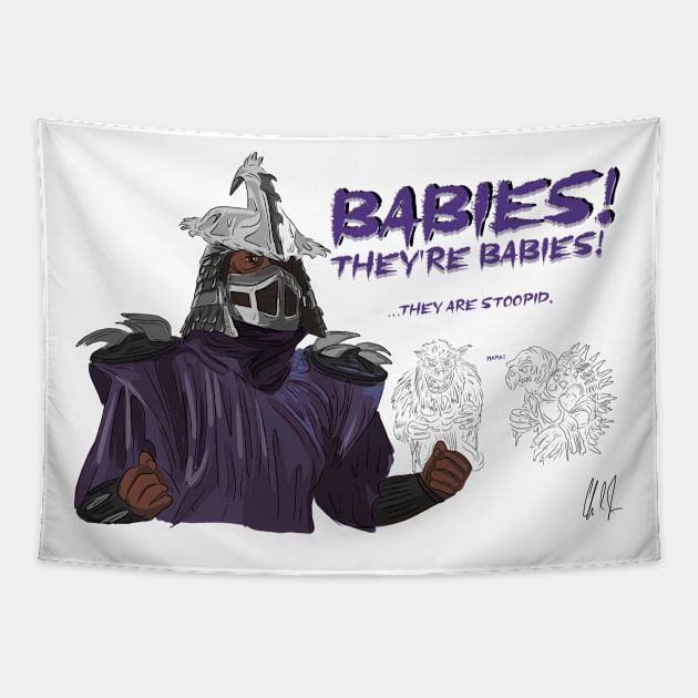 TMNT2: Babies?! Tapestry by 51Deesigns