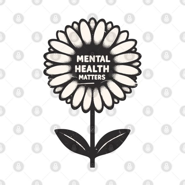 Mental health matters flower by TomFrontierArt