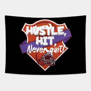 Hustle hit never quit Tapestry