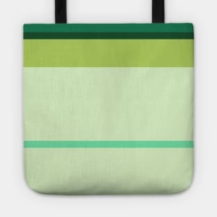 A shocking harmonization of Salem, Medium Aquamarine, Very Light Green, Pine and June Bud stripes. Tote