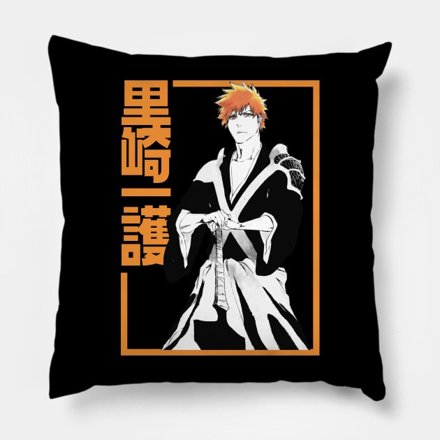 Ichigo Kurosaki Pillow by The Iconic Arts