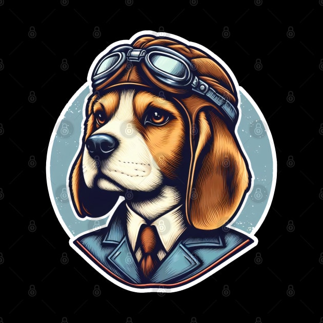 Beagle Pilot by k9-tee