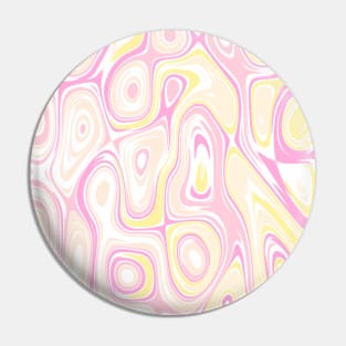 Pink and yellow blobs Pin