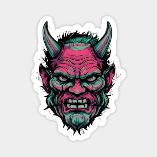 Japanese Oni Head Magnet