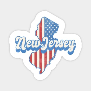 Patriotic New Jersey Magnet