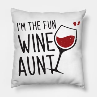 Fun Wine Aunt Pillow